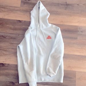One Horizon baby blue hoodie